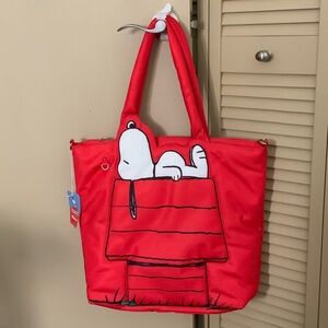 Whatever! Red Snoopy Tote Bag